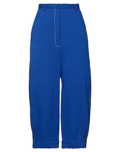 Bright blue Sweatshirt Cropped pants & culottes