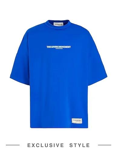 Bright blue Synthetic fabric T-shirt