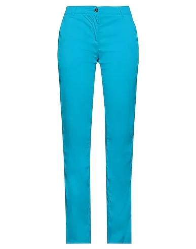 Bright blue Techno fabric Casual pants