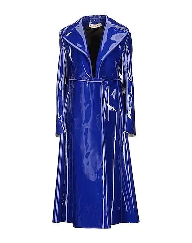 Bright blue Techno fabric Full-length jacket