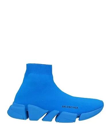 Bright blue Techno fabric Sneakers