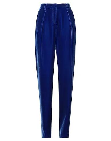 Bright blue Velvet Casual pants
