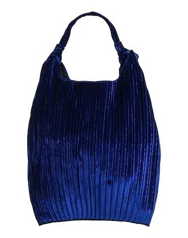 Bright blue Velvet Handbag