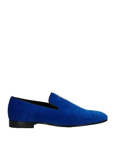 Bright blue Velvet Loafers
