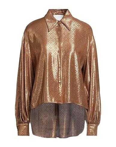 Bronze Crêpe Patterned shirts & blouses