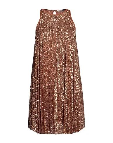 Bronze Crêpe Short dress