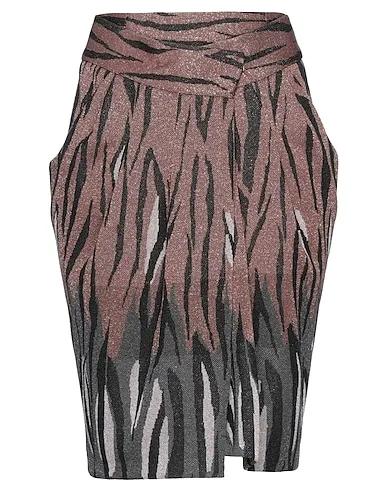 Bronze Knitted Midi skirt