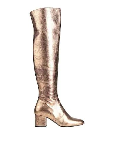 Bronze Leather Boots