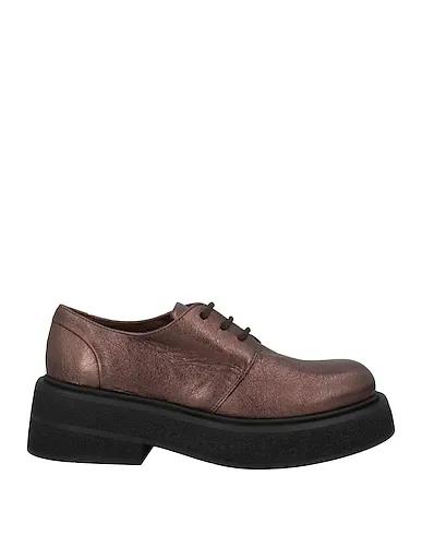 Bronze Leather Laced shoes