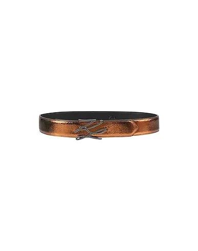 Bronze Leather Regular belt