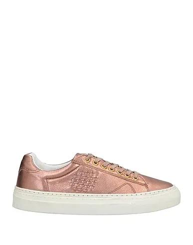 Bronze Leather Sneakers