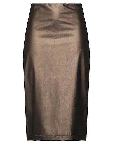 Bronze Midi skirt