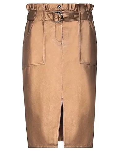 Bronze Midi skirt