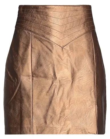Bronze Mini skirt