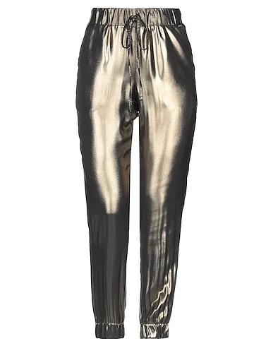 Bronze Plain weave Casual pants
