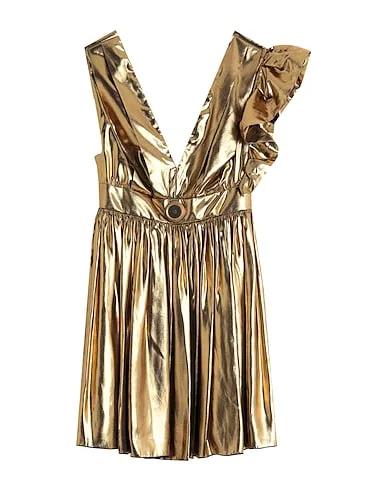 Bronze Plain weave Short dress