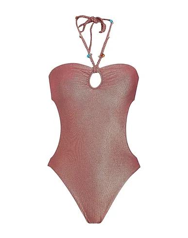 Bronze Synthetic fabric One-piece swimsuits