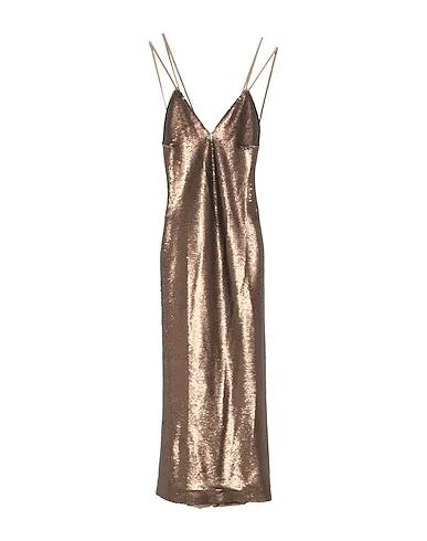 Bronze Tulle Midi dress