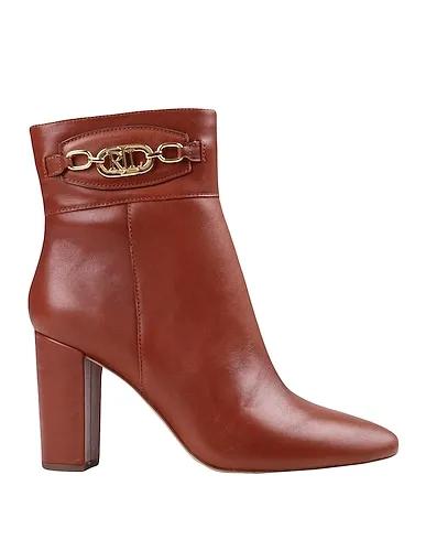Brown Ankle boot MACIE BURNISHED LEATHER BOOTIE
