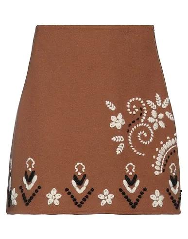 Brown Baize Mini skirt