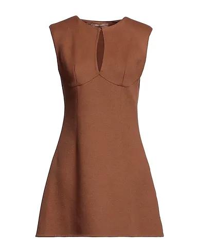 Brown Baize Short dress