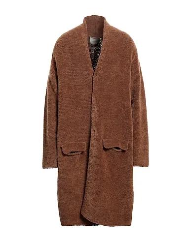 Brown Boiled wool Coat