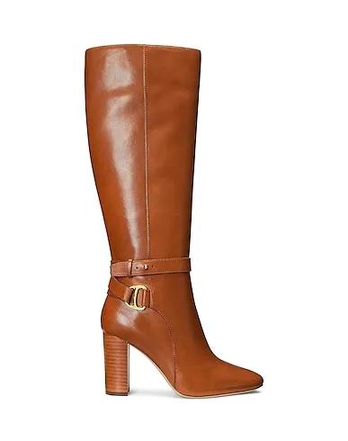 Brown Boots MAKENNA BURNISHED LEATHER RIDING BOOT
