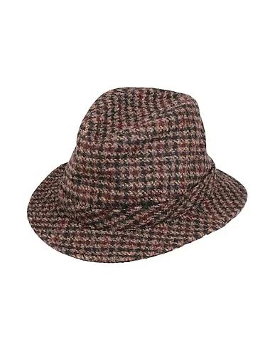 Brown Bouclé Hat