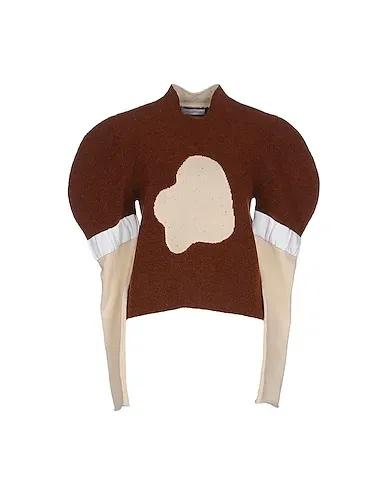 Brown Bouclé Sweater