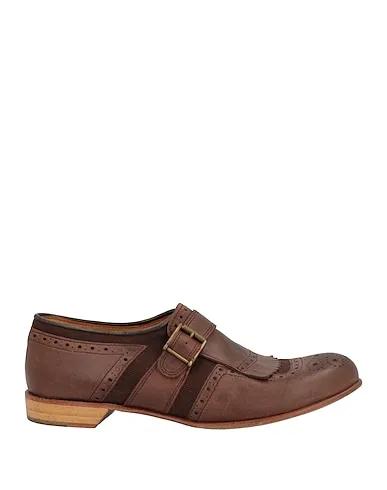 Brown Canvas Loafers