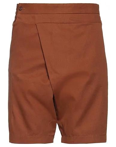 Brown Canvas Shorts & Bermuda
