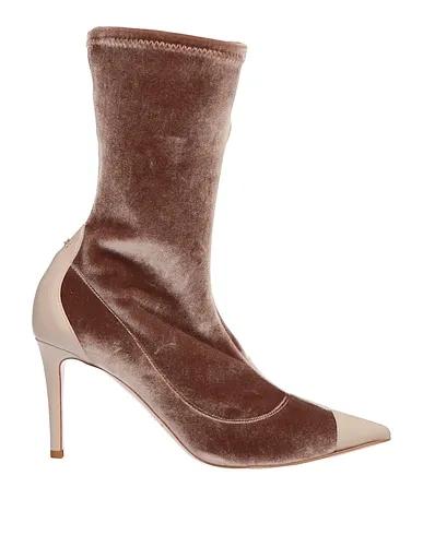 Brown Chenille Ankle boot