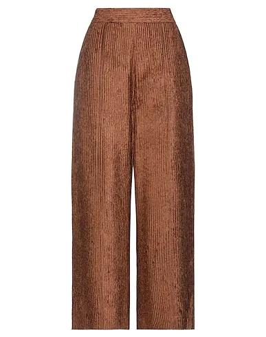Brown Chenille Casual pants