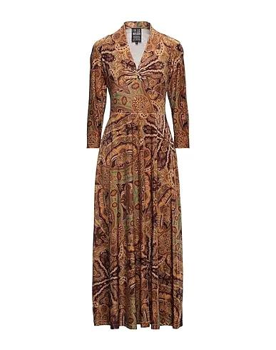 Brown Chenille Long dress