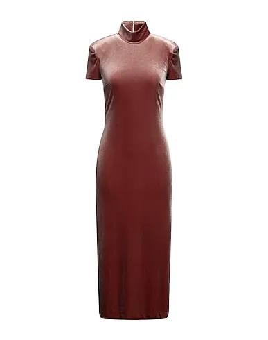 Brown Chenille Midi dress
