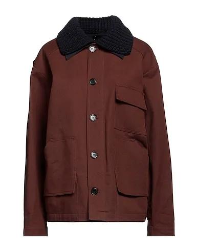 Brown Cotton twill Jacket