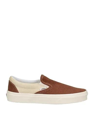 Brown Cotton twill Sneakers