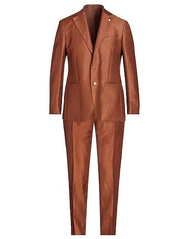 Brown Cotton twill Suits