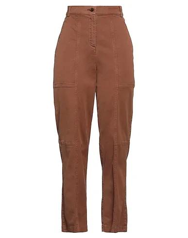Brown Denim Casual pants