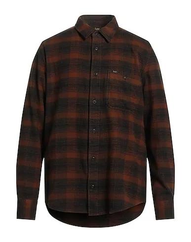 Brown Flannel Checked shirt