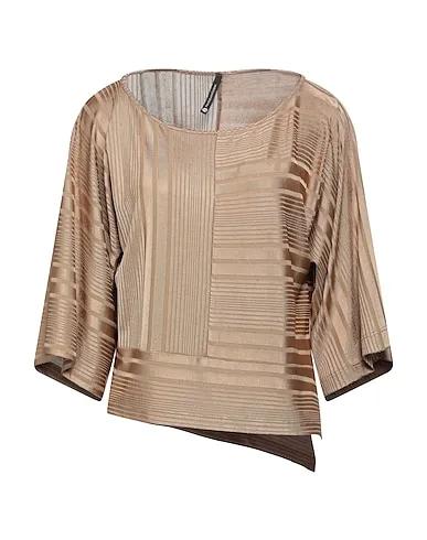 Brown Jersey Blouse