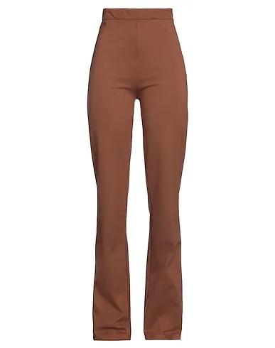 Brown Jersey Casual pants