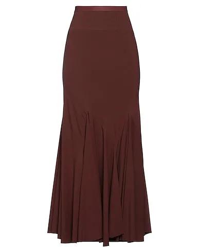 Brown Jersey Maxi Skirts