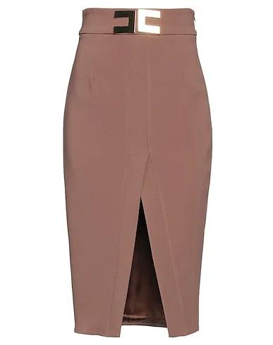 Brown Jersey Midi skirt
