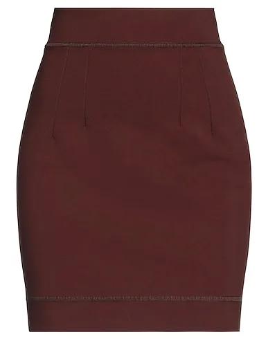Brown Jersey Mini skirt
