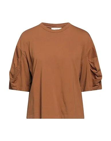 Brown Jersey Oversize-T-Shirt