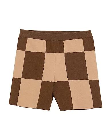 Brown Jersey Shorts & Bermuda