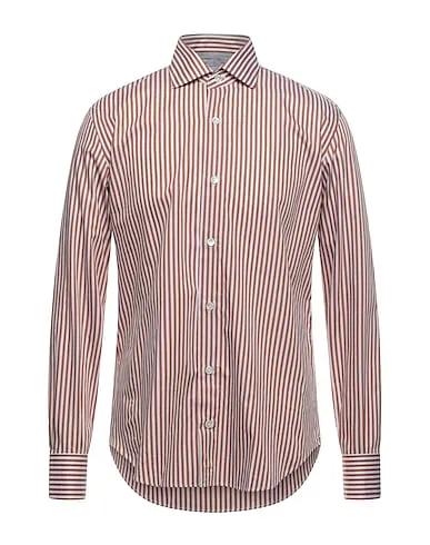 Brown Jersey Striped shirt