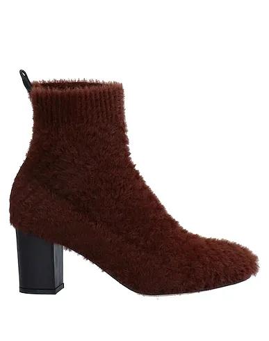 Brown Knitted Ankle boot