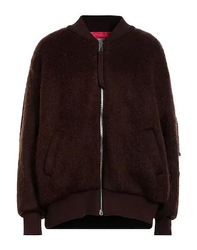 Brown Knitted Bomber